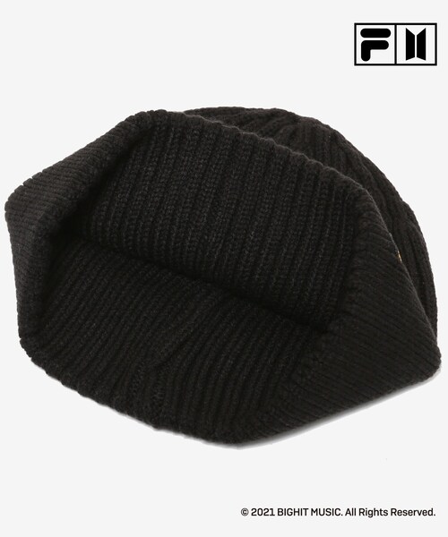 DRESKIP（ドレスキップ）の「◆【FILA×BTS】 Dynamite ビーニー【2点セット】（ニットキャップ/ビーニー・レディース・ブラック/ライトパープル/ブラック系3・00）」の13枚目の写真