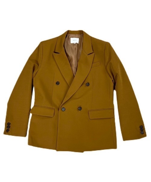 Chikashitsu +（チカシツプラス）の「【Chikashitsu +/チカシツプラス】set up double jacket/セットアップ対応 ダブルジャケット ジャケット オーバーサイズジャケット ビッグサイズジャケット（テーラードジャケット・メンズ・ブラック/ブラウン/グレー・M）」の4枚目の写真