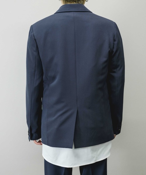 Chikashitsu +（チカシツプラス）の「【Chikashitsu +/チカシツプラス】set up double jacket/セットアップ対応 ダブルジャケット ジャケット オーバーサイズジャケット ビッグサイズジャケット（テーラードジャケット・メンズ・ブラック/ブラウン/グレー・M）」の15枚目の写真