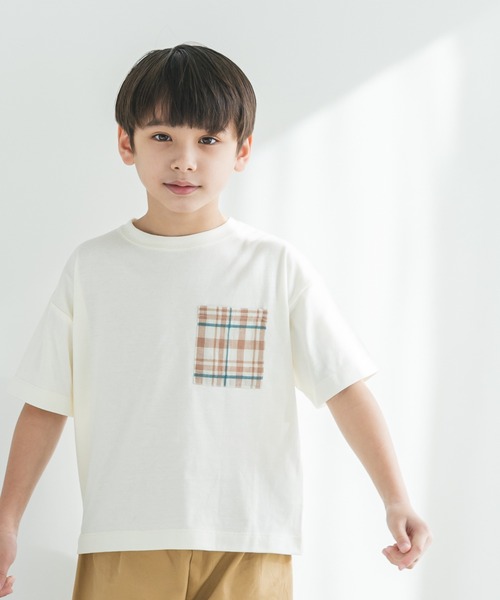 pairmanon(ペアマノン)の「【なめらか肌触り】【かぞくおそろい】異素材ポケット半袖Tシャツ(Tシャツ/カットソー・キッズ・ライトグリーン/その他/ホワイト系その他/グレー系その他/グリーン系その他/ベビーピンク/ブラック系その他4/グレー系その他5/グレー系その他6/ベージュ系その他6/ベージュ系その他7/ベージュ系その他3/ブラック系その他3/ブルー系その他/チェック/グレー系その他2/グリーン系その他2/オレンジ系その他/ブルー系その他2/レッド系その他3・90/140/100/110/120/130/150)」の20枚目の写真