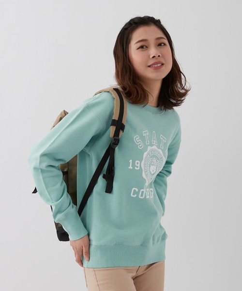 Ocean Pacific(オーシャンパシフィック)の「【OP:オーピー】レディースカレッジスウェット トレーナー(スウェット・レディース・ベージュ/イエロー/グリーン・MEDIUM/LARGE/X-LARGE)」の3枚目の写真