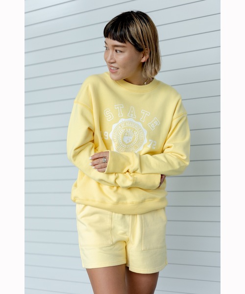 Ocean Pacific(オーシャンパシフィック)の「【OP:オーピー】レディースカレッジスウェット トレーナー(スウェット・レディース・ベージュ/イエロー/グリーン・MEDIUM/LARGE/X-LARGE)」の9枚目の写真