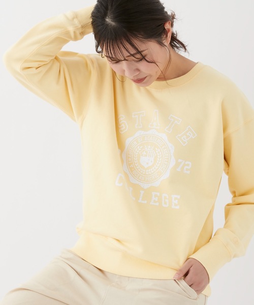 Ocean Pacific(オーシャンパシフィック)の「【OP:オーピー】レディースカレッジスウェット トレーナー(スウェット・レディース・ベージュ/イエロー/グリーン・MEDIUM/LARGE/X-LARGE)」の19枚目の写真