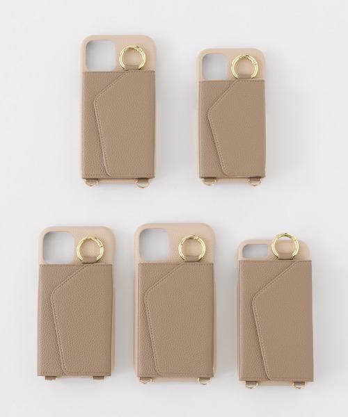 【ensemble】iPhoneケースポルテ ストラップベルトセット⭐︎ブラック ensemble(皮革ブランド)（アンサンブル）の「iPhoneケースポルテ
