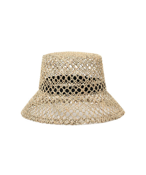 CONTROL FREAK / CTFK（コントロールフリーク）の「CONTROL FREAK / 透かし編み バケットハット（ハット・レディース・ブラウン/ナチュラル・ONE SIZE）」の4枚目の写真