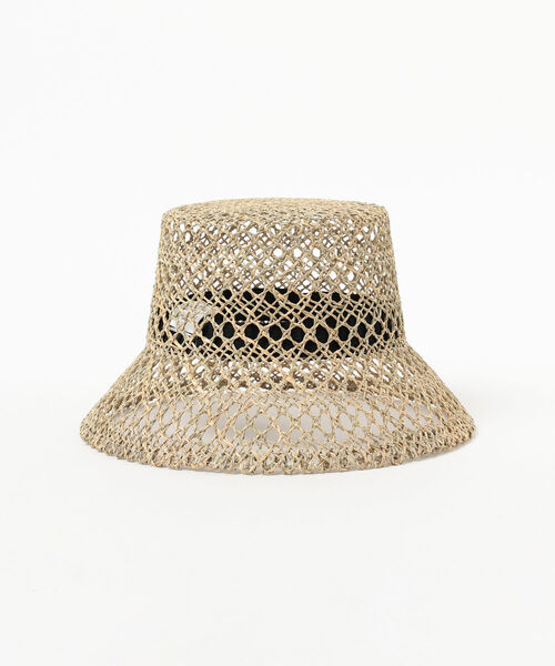 CONTROL FREAK / CTFK（コントロールフリーク）の「CONTROL FREAK / 透かし編み バケットハット（ハット・レディース・ブラウン/ナチュラル・ONE SIZE）」の7枚目の写真