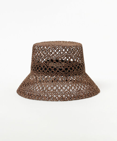CONTROL FREAK / CTFK（コントロールフリーク）の「CONTROL FREAK / 透かし編み バケットハット（ハット・レディース・ブラウン/ナチュラル・ONE SIZE）」の8枚目の写真
