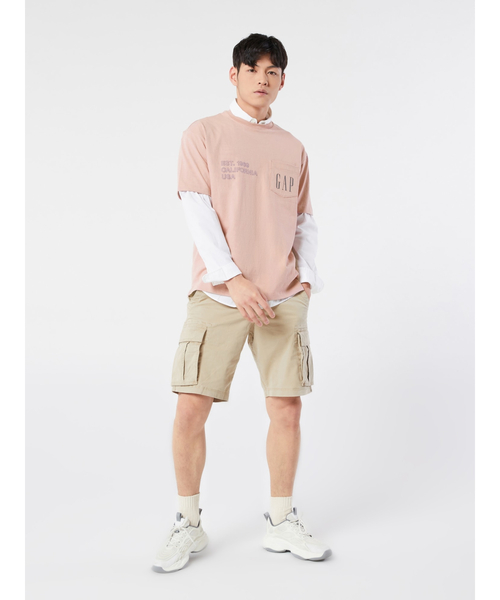 GAP（ギャップ）の「GapファッションロゴTシャツ（Tシャツ/カットソー・メンズ・ピンク/その他/グレー/ブルー/ホワイト/イエロー・L/XL/XS/M/S）」の21枚目の写真