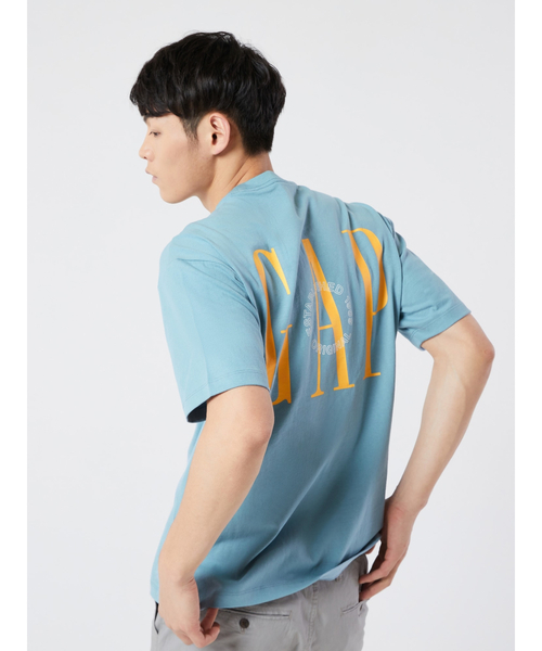 GAP（ギャップ）の「GapファッションロゴTシャツ（Tシャツ/カットソー・メンズ・ピンク/その他/グレー/ブルー/ホワイト/イエロー・L/XL/XS/M/S）」の6枚目の写真