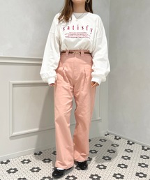 カラーストレートパンツ【ZOZOTOWN限定アイテム】