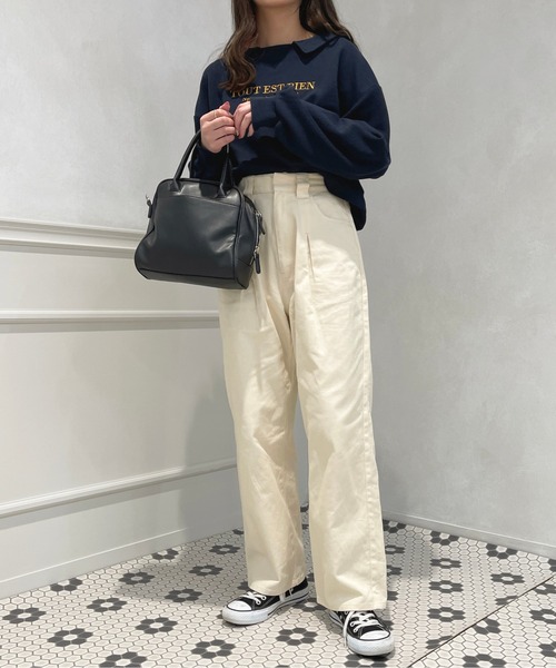 apres jour（アプレジュール）の「カラーストレートパンツ【ZOZOTOWN限定アイテム】（その他パンツ・レディース・アイボリー/モカ/ピンク・MEDIUM/SMALL/X-LARGE）」の9枚目の写真