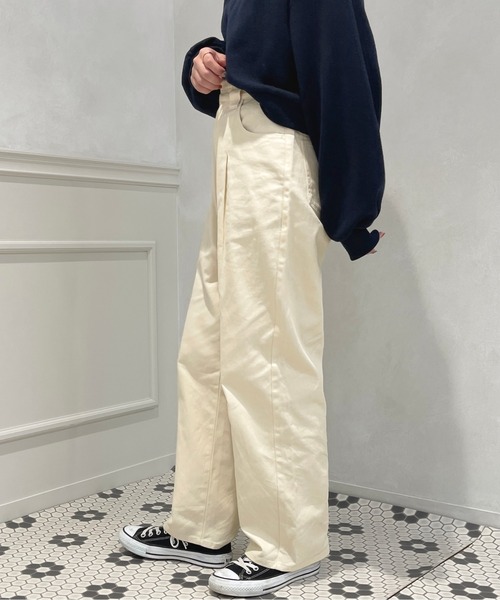 apres jour（アプレジュール）の「カラーストレートパンツ【ZOZOTOWN限定アイテム】（その他パンツ・レディース・アイボリー/モカ/ピンク・MEDIUM/SMALL/X-LARGE）」の7枚目の写真