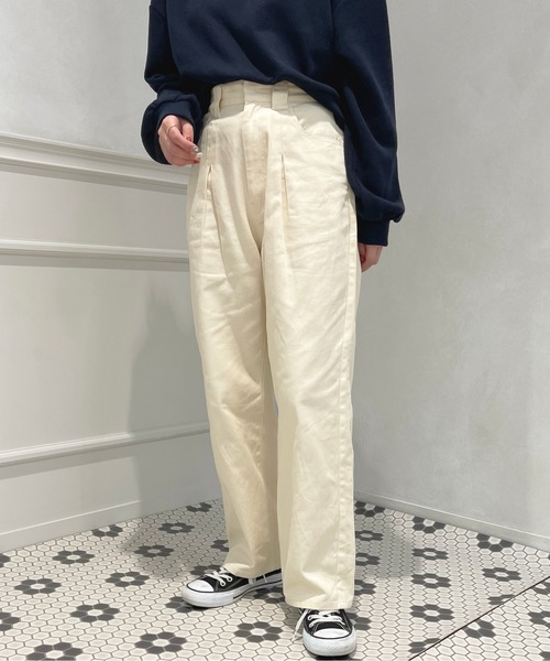 apres jour（アプレジュール）の「カラーストレートパンツ【ZOZOTOWN限定アイテム】（その他パンツ・レディース・アイボリー/モカ/ピンク・MEDIUM/SMALL/X-LARGE）」の6枚目の写真
