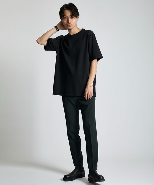 city（シティ）の「ADDICTEE/『究極の肌触り』を実現したクルーネック無地Tシャツ（Tシャツ/カットソー・メンズ・ホワイト/ライトグレー/ライトブルーグレー/ミント/ブラック・1/2/3）」の16枚目の写真