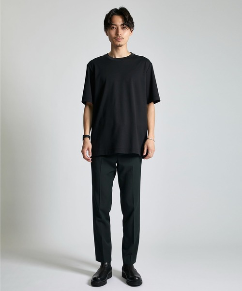 city（シティ）の「ADDICTEE/『究極の肌触り』を実現したクルーネック無地Tシャツ（Tシャツ/カットソー・メンズ・ホワイト/ライトグレー/ライトブルーグレー/ミント/ブラック・1/2/3）」の14枚目の写真