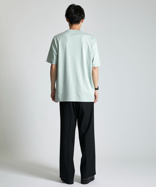 city（シティ）の「ADDICTEE/『究極の肌触り』を実現したクルーネック無地Tシャツ（Tシャツ/カットソー・メンズ・ホワイト/ライトグレー/ライトブルーグレー/ミント/ブラック・1/2/3）」の21枚目の写真
