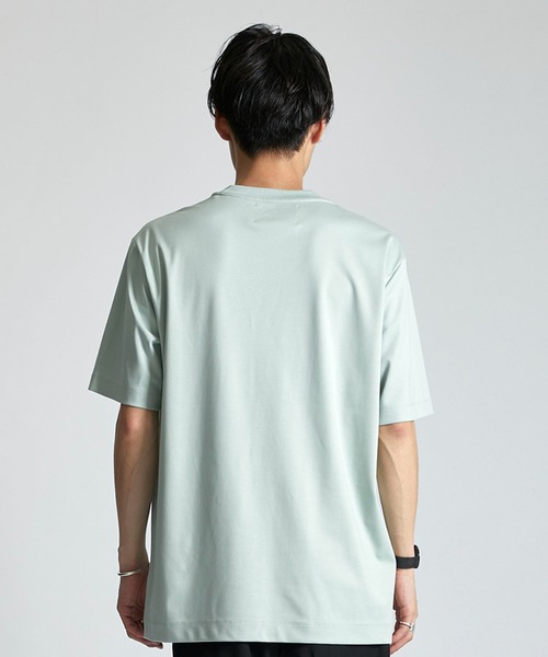 city（シティ）の「ADDICTEE/『究極の肌触り』を実現したクルーネック無地Tシャツ（Tシャツ/カットソー・メンズ・ホワイト/ライトグレー/ライトブルーグレー/ミント/ブラック・1/2/3）」の20枚目の写真