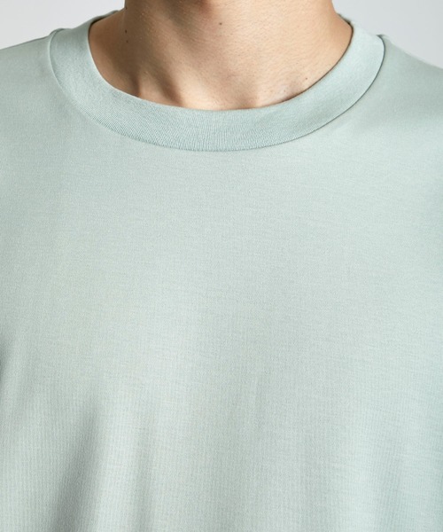 city（シティ）の「ADDICTEE/『究極の肌触り』を実現したクルーネック無地Tシャツ（Tシャツ/カットソー・メンズ・ホワイト/ライトグレー/ライトブルーグレー/ミント/ブラック・1/2/3）」の19枚目の写真