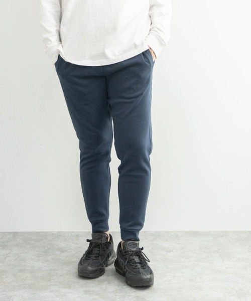 SKKONE(スコーネ)の「T/Cポンチ 無地 スウェットジョガーパンツ(スウェットパンツ・メンズ・ブラック/ネイビー/その他1/杢グレー・LL/S/M/L)」の3枚目の写真