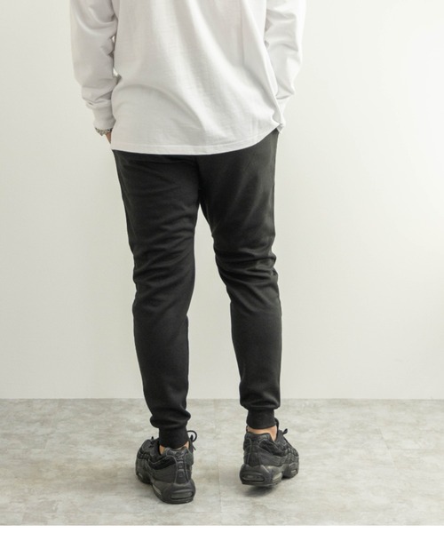 SKKONE(スコーネ)の「T/Cポンチ 無地 スウェットジョガーパンツ(スウェットパンツ・メンズ・ブラック/ネイビー/その他1/杢グレー・LL/S/M/L)」の6枚目の写真
