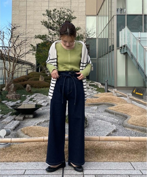 タックワイドデニムパンツ（デニムパンツ）｜FREE'S MART（フリーズマート）