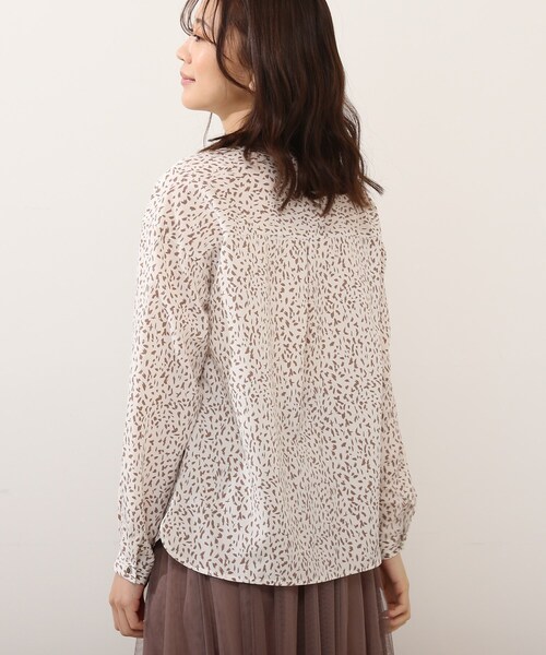 DRESKIP（ドレスキップ）の「◆2WAY取外しボウタイブラウス（シャツ/ブラウス・レディース・ベージュ系その他/ホワイト系3/ネイビー系/ピンク系5・02/03/04）」の5枚目の写真