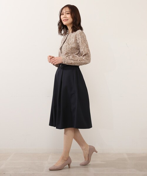 DRESKIP（ドレスキップ）の「◆2WAY取外しボウタイブラウス（シャツ/ブラウス・レディース・ベージュ系その他/ホワイト系3/ネイビー系/ピンク系5・02/03/04）」の12枚目の写真