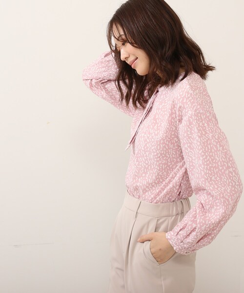 DRESKIP（ドレスキップ）の「◆2WAY取外しボウタイブラウス（シャツ/ブラウス・レディース・ベージュ系その他/ホワイト系3/ネイビー系/ピンク系5・02/03/04）」の22枚目の写真