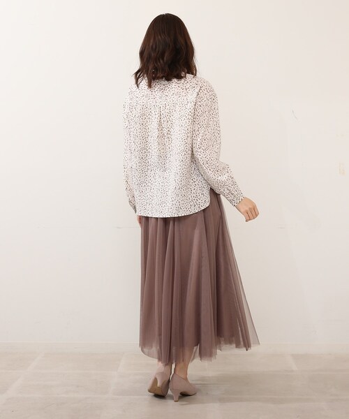 DRESKIP（ドレスキップ）の「◆2WAY取外しボウタイブラウス（シャツ/ブラウス・レディース・ベージュ系その他/ホワイト系3/ネイビー系/ピンク系5・02/03/04）」の19枚目の写真