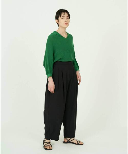 conges payes ADIEU TRISTESSE(コンジェ ペイエ アデュートリステス)の「ストレッチバルーンパンツ(その他パンツ・レディース・ブラック/ベージュ/ミント・38)」の10枚目の写真