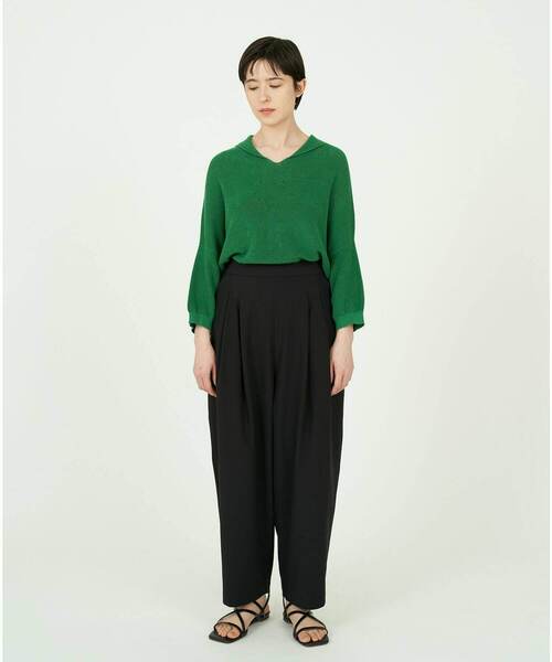 conges payes ADIEU TRISTESSE(コンジェ ペイエ アデュートリステス)の「ストレッチバルーンパンツ(その他パンツ・レディース・ブラック/ベージュ/ミント・38)」の11枚目の写真