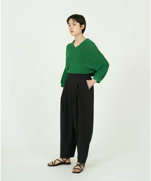 conges payes ADIEU TRISTESSE(コンジェ ペイエ アデュートリステス)の「ストレッチバルーンパンツ(その他パンツ・レディース・ブラック/ベージュ/ミント・38)」の12枚目の写真