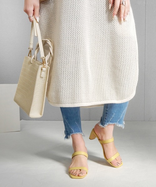 alala（アララ）の「スクエアトゥ華奢ミュール（サンダル・レディース・アイボリー/ブラック/パープル/イエロー/シルバー・S/M/L/LL）」の22枚目の写真