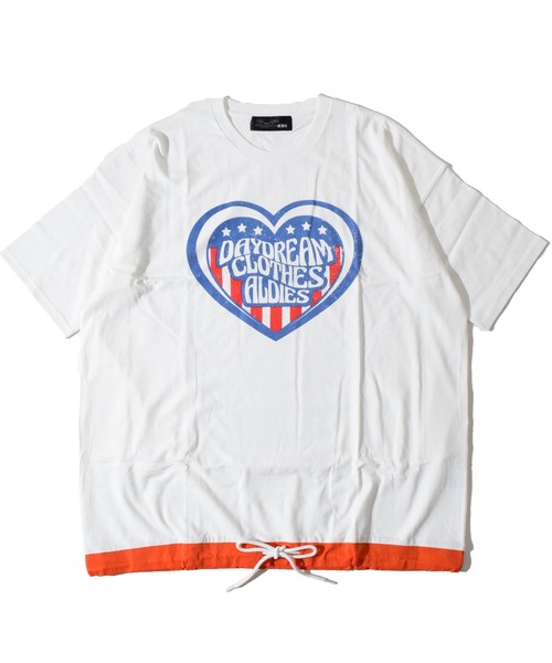 ALDIES(アールディーズ)の「DDC Binding Big T / ディーディーシーバインディングビッグT(Tシャツ/カットソー・メンズ・ホワイト/ブルー/ホワイト×レッド・FREE)」の4枚目の写真