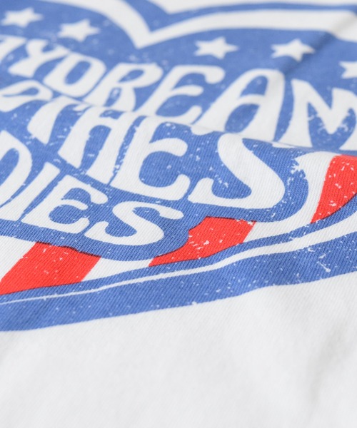 ALDIES(アールディーズ)の「DDC Binding Big T / ディーディーシーバインディングビッグT(Tシャツ/カットソー・メンズ・ホワイト/ブルー/ホワイト×レッド・FREE)」の13枚目の写真
