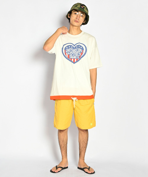 ALDIES(アールディーズ)の「DDC Binding Big T / ディーディーシーバインディングビッグT(Tシャツ/カットソー・メンズ・ホワイト/ブルー/ホワイト×レッド・FREE)」の22枚目の写真