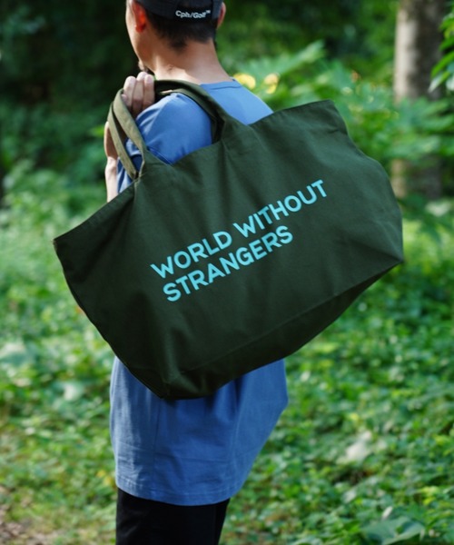 GIORDANO（ジョルダーノ）の「[ GIORDANO ] ワールドロゴ ヘヴィー キャンバストートバッグ（トートバッグ・レディース・ブラック/カーキ/キナリ/グリーン/グリーン系その他/ホワイト系その他・FREE）」の5枚目の写真