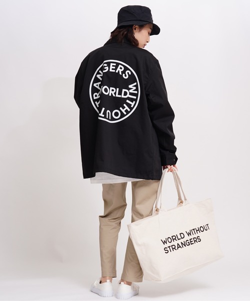 GIORDANO（ジョルダーノ）の「[ GIORDANO ] ワールドロゴ ヘヴィー キャンバストートバッグ（トートバッグ・レディース・ブラック/カーキ/キナリ/グリーン/グリーン系その他/ホワイト系その他・FREE）」の7枚目の写真