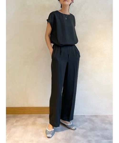 BEARDSLEY(ビアズリー)の「麻調合繊ラフプルオーバーブラウス(シャツ/ブラウス・レディース・ベージュ/グリーン/ダークグレー・FREE)」の9枚目の写真