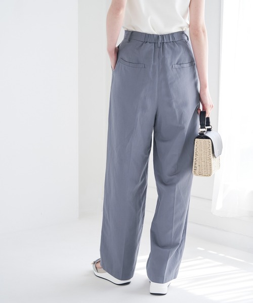 ROPE' PICNIC(ロペピクニック)の「【WEB限定】麻混ストレートパンツ(その他パンツ・レディース・ベージュ/ピンク系その他2/サックスブルー・36/38)」の20枚目の写真