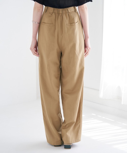 ROPE' PICNIC(ロペピクニック)の「【WEB限定】麻混ストレートパンツ(その他パンツ・レディース・ベージュ/ピンク系その他2/サックスブルー・36/38)」の13枚目の写真