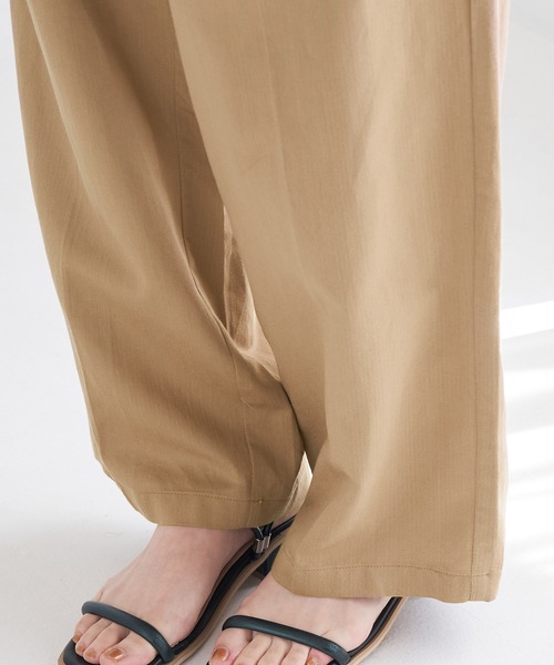ROPE' PICNIC(ロペピクニック)の「【WEB限定】麻混ストレートパンツ(その他パンツ・レディース・ベージュ/ピンク系その他2/サックスブルー・36/38)」の8枚目の写真