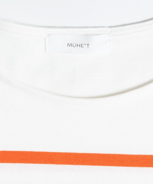 MUHET（ミュエータ）の「パネルボーダーTシャツ（Tシャツ/カットソー・レディース・オレンジ/グリーン・MEDIUM/X-LARGE）」の16枚目の写真