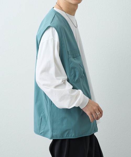 DISCOAT（ディスコート）の「NCストレッチベスト（ベスト・メンズ・ダークグリーン/サックスブルー・MEDIUM/LARGE）」の14枚目の写真