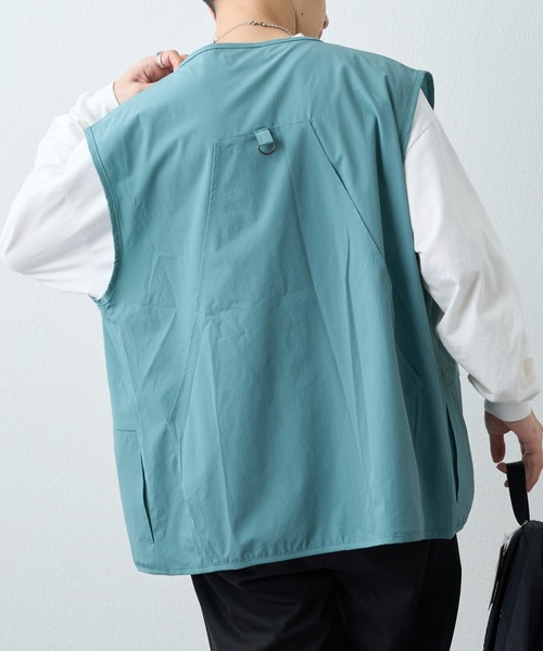 DISCOAT（ディスコート）の「NCストレッチベスト（ベスト・メンズ・ダークグリーン/サックスブルー・MEDIUM/LARGE）」の3枚目の写真