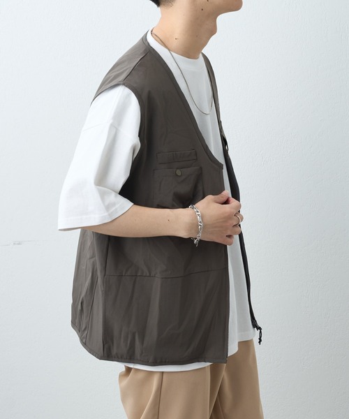 DISCOAT（ディスコート）の「NCストレッチベスト（ベスト・メンズ・ダークグリーン/サックスブルー・MEDIUM/LARGE）」の10枚目の写真