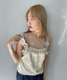SANSeLF | ワンショルダーカップ付きインナートップス【SANSeLF】sanw22s057(タンクトップ)