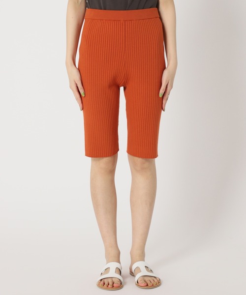 U by SPICK&SPAN（ユーバイスピックアンドスパン）の「【LEPIDOS/レピドス】 RIB KNIT BILER SHORT◆（その他パンツ・レディース・グレー/オレンジ・FREE）」の17枚目の写真