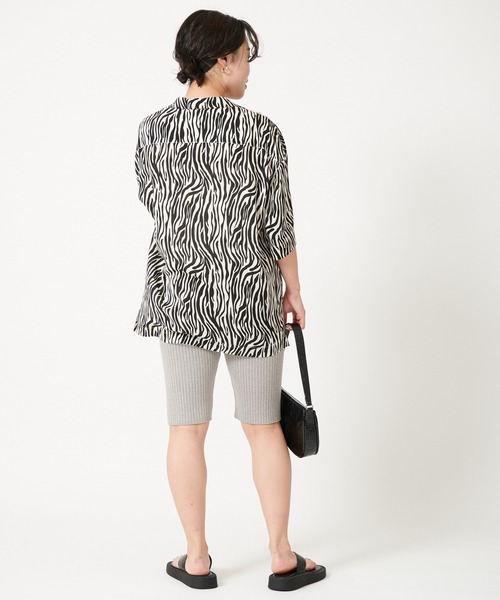 U by SPICK&SPAN（ユーバイスピックアンドスパン）の「【LEPIDOS/レピドス】 RIB KNIT BILER SHORT◆（その他パンツ・レディース・グレー/オレンジ・FREE）」の14枚目の写真