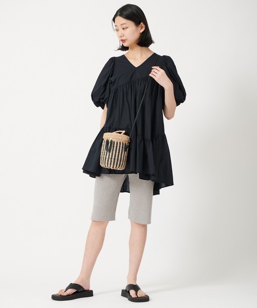U by SPICK&SPAN（ユーバイスピックアンドスパン）の「【LEPIDOS/レピドス】 RIB KNIT BILER SHORT◆（その他パンツ・レディース・グレー/オレンジ・FREE）」の21枚目の写真